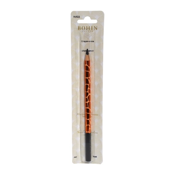 BOHIN Black Chalk Savage Collection Giraffe Print Fabric Marking Pencil 91522