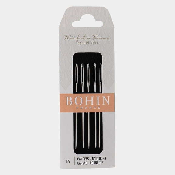 BOHIN Canvas Round Tip Hand Sewing Needles Size 16