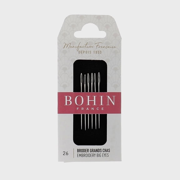 BOHIN Chenille Hand Sewing Needles Size 26