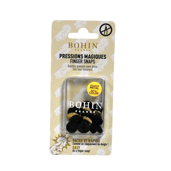 BOHIN Gold Magic Metal Finger Snap Buttons 71791