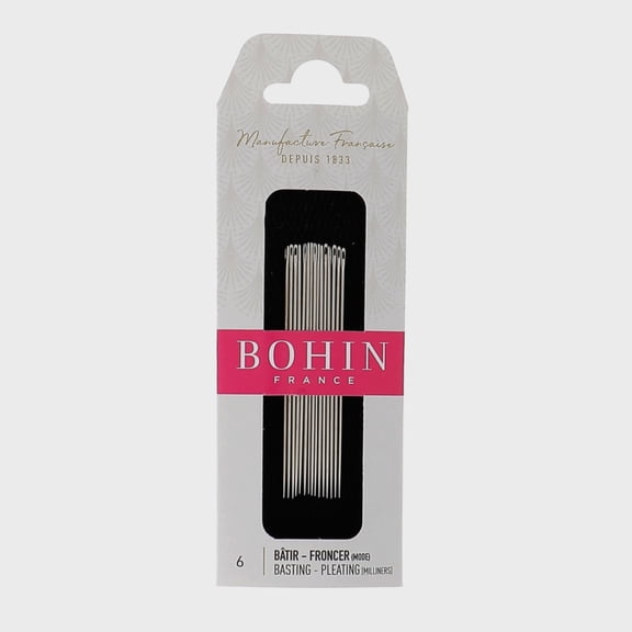 BOHIN Milliners Hand Sewing Needles Size 6