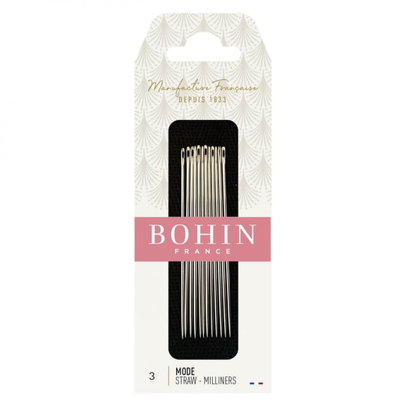 BOHIN Milliners - Straw Sewing Needles Size 3