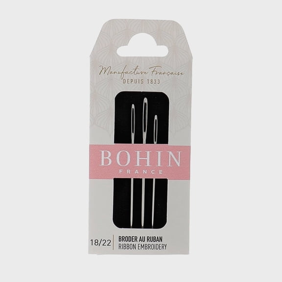 BOHIN Ribbon Embroidery Hand Sewing Needles Size 18/22
