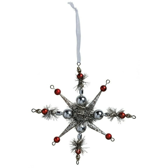 BOHO STAR Large Christmas Tree Ornament, 7.5" Long, Primitives by Kathy