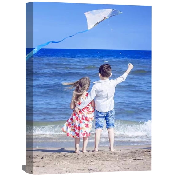 BOHU ARTS Personalized Picture Canvas Print Baby Family Framed Photographic Art