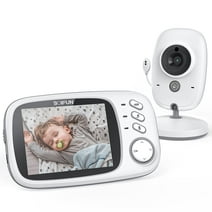 BOIFUN Baby Monitor with Camera and Audio, No WiFi, VOX Mode, Night Vision, 3.2'' HD Screen, Two-Way Audio, Baby Camera