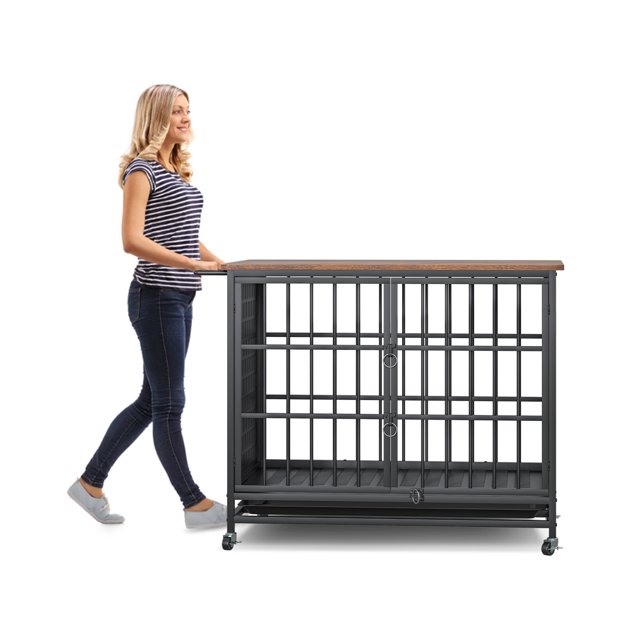 BOINN Dog Crate, 41 inch Heavy Duty Extra Large Dog Crate Furniture for