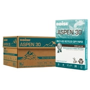 BOISE ASPEN 30٪ ورق نسخ متعدد الاستخدامات معاد تدويره ، 11 &times; 17 ، Ledger ، 92 Bright ، 20 lb. ، Ledger ، 5 Ream Carton 2500 Sheets
