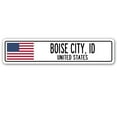 thumbnail image 1 of BOISE CITY ID UNITED STATES Street Sign American flag city country  gift, 1 of 5