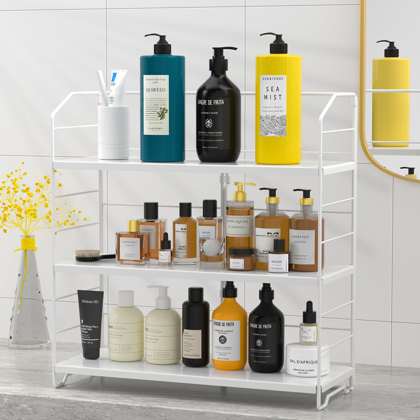 BOIVSHI Bathroom Countertop Organizer, 3-Tier Bathroom Counter ...