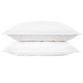 thumbnail image 1 of French Linen Box Stitch Quilted Sham Set - Standard - White | BOKSER HOME, 1 of 5