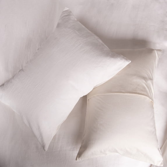 French Linen and Cotton Duvet Cover & Sham Set - King/Cal King - Cream | BOKSER HOME