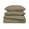 thumbnail image 1 of French Linen and Cotton Duvet Cover & Sham Set - Full/Queen - Moss | BOKSER HOME, 1 of 5