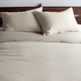 thumbnail image 1 of French Linen and Cotton Duvet Cover & Sham Set - Twin/Twin XL - Putty Heather | BOKSER HOME, 1 of 5