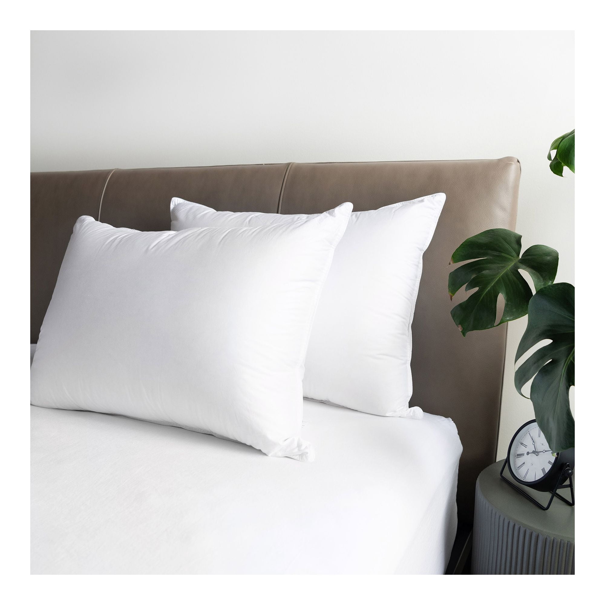 BOKSER Microflex Hospitality Hotel Bed Pillow - Down Alternative Polyester - King - Firm - Bulk Case of 10, For Hotels, Rentals & Multi-Property Use