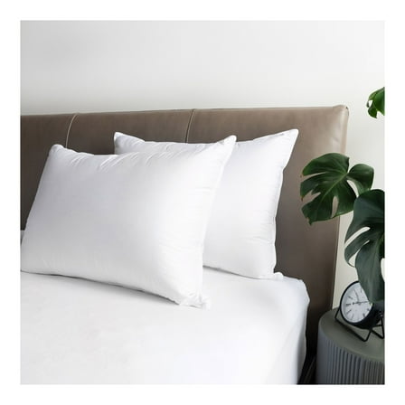 BOKSER Microflex Hospitality Bed Pillow - Queen - Medium - 10 Pack