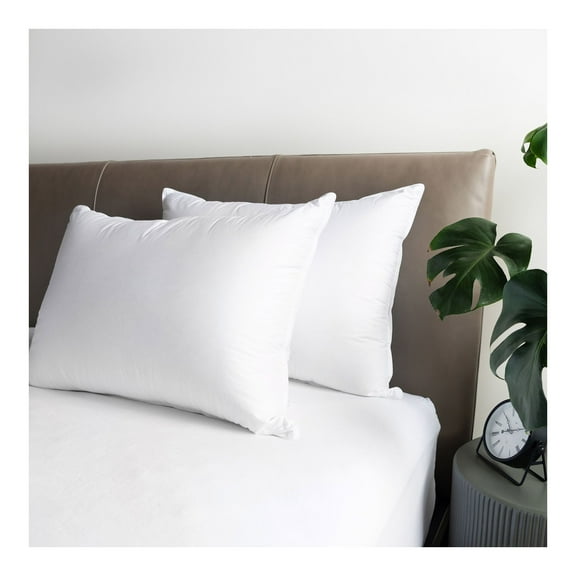 BOKSER Microflex Hospitality Bed Pillow - Queen - Medium - 10 Pack