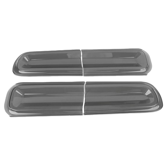 BOKYAN 1 Pair Tail Light Covers Light Grey Taillights Shell PMMA Exterior Rear Light Guards Trim for Dodge Challenger 2015-2025
