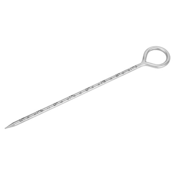 BOKYAN 10 Inches / 25.4 cm Stainless Steel Soil Sampler Probe Circular Handle Easy to Use Portable Garden Farm Testing Equipment Humidity Meter Detector Tool