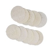 BOKYAN 10 Pcs Loofah Dish Sponge Strong Absorbency Reusable Soft Kitchen Scrubber, 2.4 inches / 6 cm