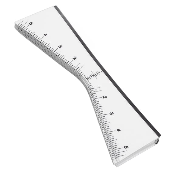 BOKYAN 100 Pcs Disposable Eyebrow Ruler Stencils Stickers V Shaped Mapping Tool for Symmetrical Shaping, 5.51 inches / 14.00 cm