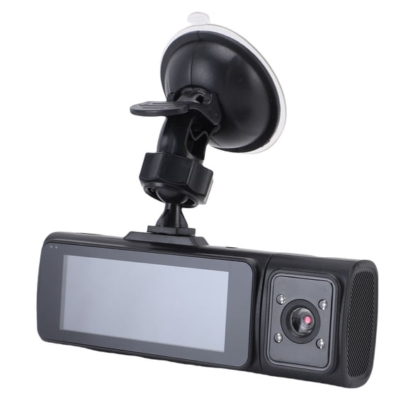 BOKYAN 1080P Dash Camera 3 Channel Car Camera DVR Front Rear Inside 170 Degree Wide Angle 2.7 Inch Display Built-in G-Sensor Night Vision Loop Recording 24Hr Parking Monitor for Vehicle