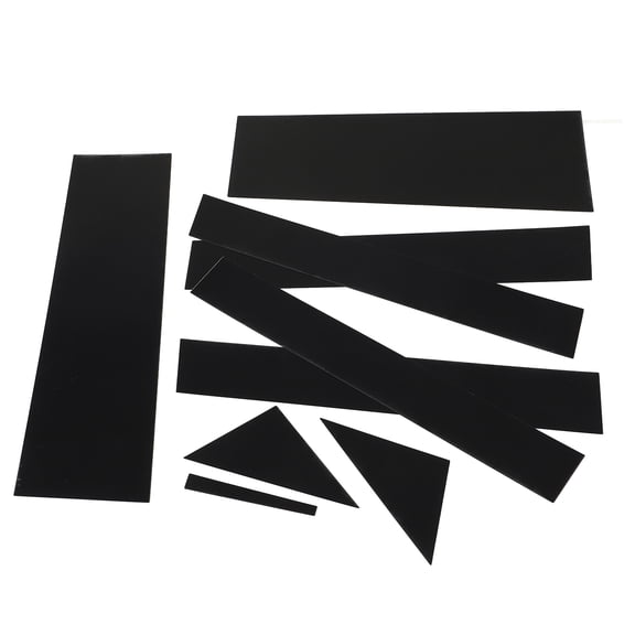 BOKYAN 10PCS Glossy Black PC Car Window Pillar Posts Trim Sticker Scratch Resistant Automotive Exterior Accessory Replacement For Dodge Town & Grand Caravan 2008-2020