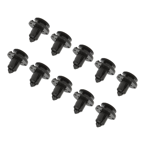 BOKYAN 10PCS Push Type Retainers Clip 1006521 00 A Powerful Fixing Force Replacement Fastener Rivets For Automotive Bumper Hood Trim Parts High Strength ABS Material Easy Install (7 in / 17.8 cm)