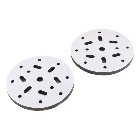 BOKYAN 10pcs 6-Inch Soft Density Sponge Interface Buffer Pad 17 Holes for Polishing and Sanding - 15.2 cm Hook Loop Cushion Accessories