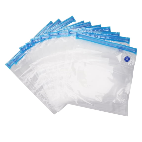 BOKYAN 10pcs Vacuum Sealer Bags Multipurpose Food Vacuum Compression Bags for Cooked Food Vegetables Fruits 11.0x10.2in / 28x26cm