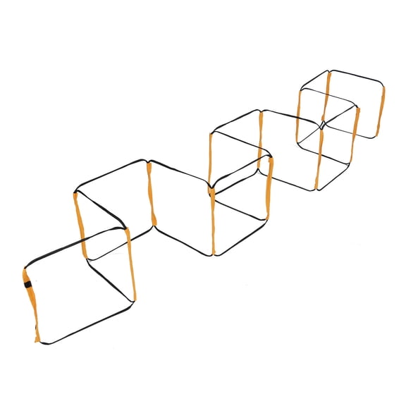 BOKYAN 12 Rung Fixed Agility Ladder Speed Training Equipment With Storage Bag For Basketball Soccer Fitness Footwork Practice, High Intensity Athletic Footwork Trainer - 13.78 inches / 35 cm Length