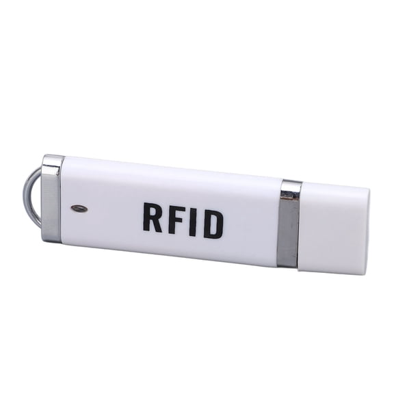 BOKYAN 125KHz Portable RFID Reader, USB Plug and Play ID Card Reader, U Disk Shape Smart Card Access Control, Compatible with Windows Linux Android, Black (3.94 inches / 10 cm)