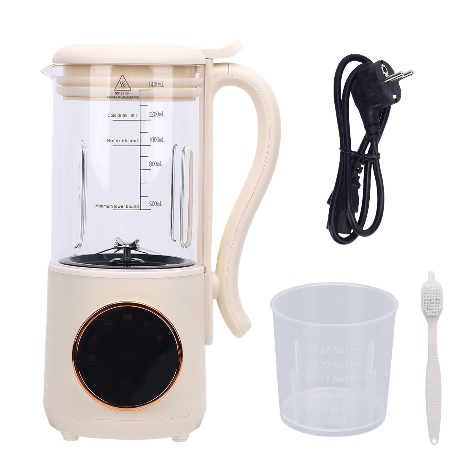 BOKYAN 1400ML Soy Milk & Food Processor –  Auto Heating, No‑Filter, Multi‑Use (Soy Milk, Juice, Soup, Rice Paste) –  Compact Kitchen Machine