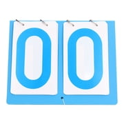 BOKYAN 2-Digit Manual Flip Scoreboard for Table Tennis, Volleyball & Basketball, Portable Sports Score Keeper, Blue 7.87 x 6.50 inches / 20 x 16.5 cm