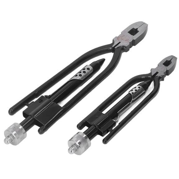 BOKYAN 2-Piece Safety Wire Plier Set (6-Inch and 9-Inch / 15.24 cm and 22.86 cm) Carbon Steel Aircraft Twisting Tool, Multi-Function Locking Wire Cutters and Heavy-Duty Automotive Strand Pliers