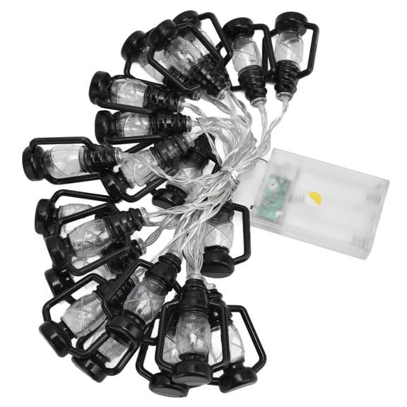 BOKYAN 20 LED String Light 9.8ft / 3m Warm Retro Halloween Kerosene Lantern String Lights Battery Operated Decorative Lighting for Indoor Outdoor Garden Home Party and Festival Atmosphere Decoration