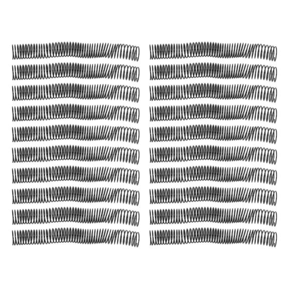 BOKYAN 20Pcs Plastic Spiral Binding Coils 32mm / 1.26 inches Diameter 48 Teeth 4:1 Pitch 280 Sheet Capacity Binding Spirals for Document Reports Office School
