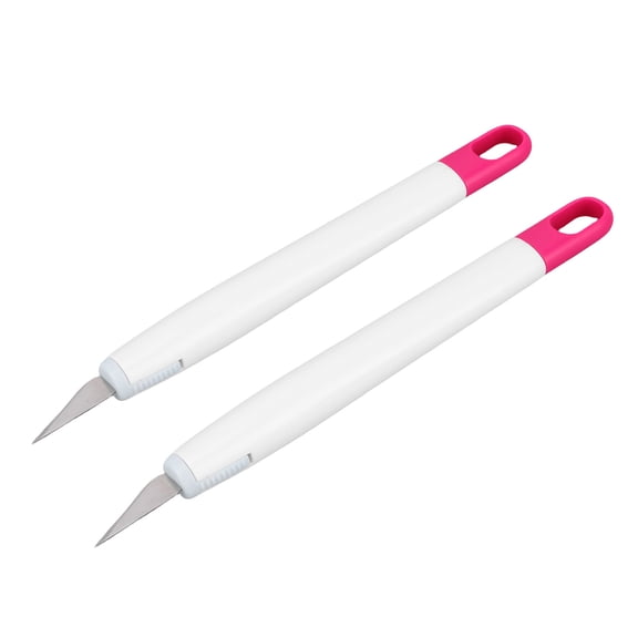 BOKYAN 2PCS Paper Carving Tools Set Model Clay Sculpting Kit for Art Crafting Leather Trimming Projects Vinyl Weeding Precision Cutting Rubber Clay Knife Crafters Tool (6.7 inches / 17 cm)
