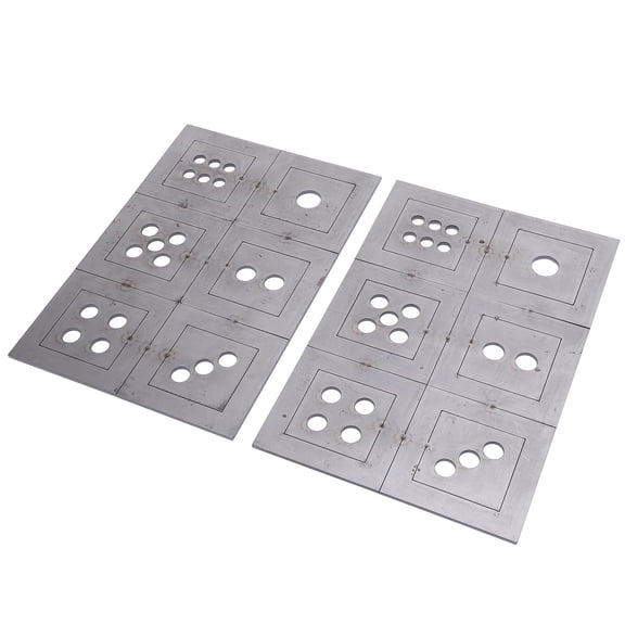 BOKYAN 2PCS Steel Welding Practice Coupons 6 Sided Dice Metal Fabrication Training Plates Comprehensive Skill Enhancement Kit For Beginners DIY Metalworking Accessories