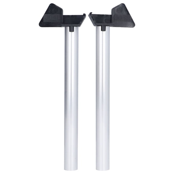 BOKYAN 2Pcs Greenhouse Rain Gutter Drains, Silver PVC & Aluminum Drainage Downpipe Water Butt Pipe Kit, 10.2 inches / 26.0 cm