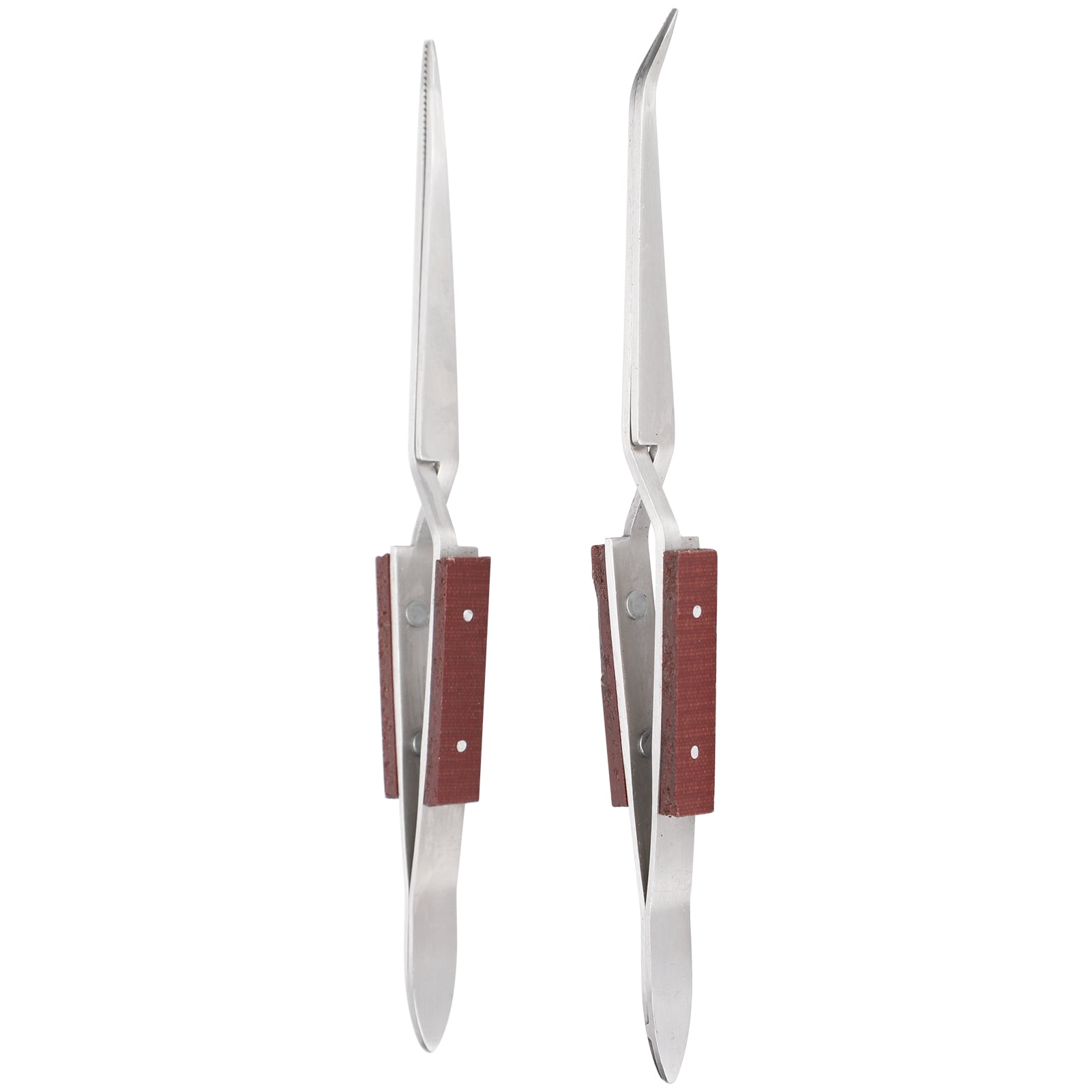 BOKYAN 2Pcs Lock Tweezer Craft Tool Fixed Jewelry Soldering Pointed ...