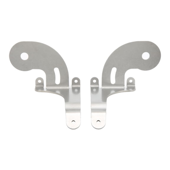 BOKYAN 2Pcs Spotlight Mounting Bracket Left Right Stainless Steel Chrome Replacement for Mini R50 R52 R53 2001-2006 Auto Parts Fog Light Lamp