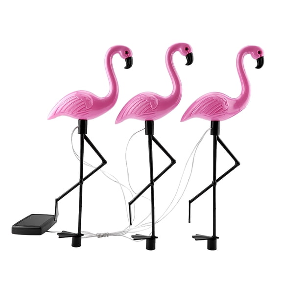 BOKYAN 3 In 1 LED Flamingo Solar Power Light for Outdoor Waterproof Yard Garden Lawn Lamp, Pink, 20.7 inches / 52.5 cm