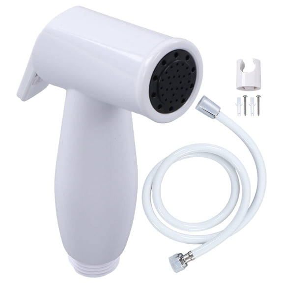 BOKYAN 3-Piece Handheld Bidet Sprayer Set Thread Wall-Mounted, Durable ABS, Ideal for Toilet, Dog Shower, Carpet Cleaning White