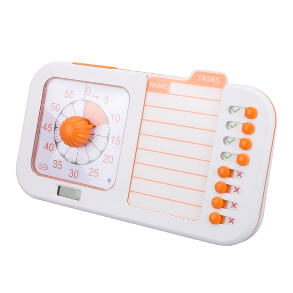 BOKYAN 3-in-1 Visual Timer with Planning Board, Digital Time Management Tool for Classroom, Home Schooling, and Kitchen. Magnetic Backing Visual Schedule Task Timer, 8.27 Inches / 21 cm Length