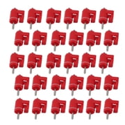 BOKYAN 30Pcs Chicken Nipple Waterer Poultry Drinker Outdoor Accessories Red Head Fine Nail Dispenser