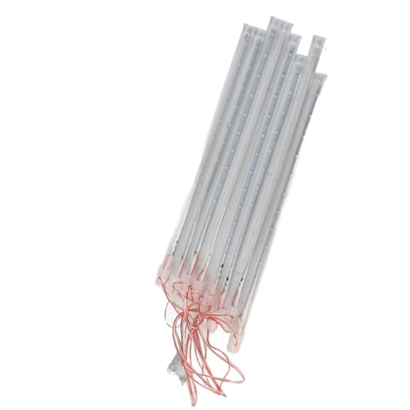BOKYAN 30cm Meteor Rain Tube Lights 192 LED 8 Tubes Waterproof Falling Raindrop String Lights for Christmas Holiday Party Wedding Garden Tree Outdoor Decor Blue (11.81 inches / 30 cm)
