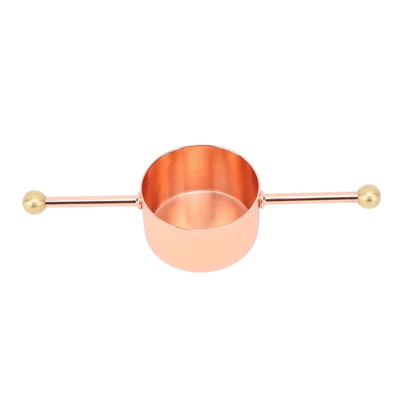 BOKYAN 30ml Double‑Bead Stainless Steel Jigger – Precise 304 Steel Measuring Cup with Copper Plating for Bartenders