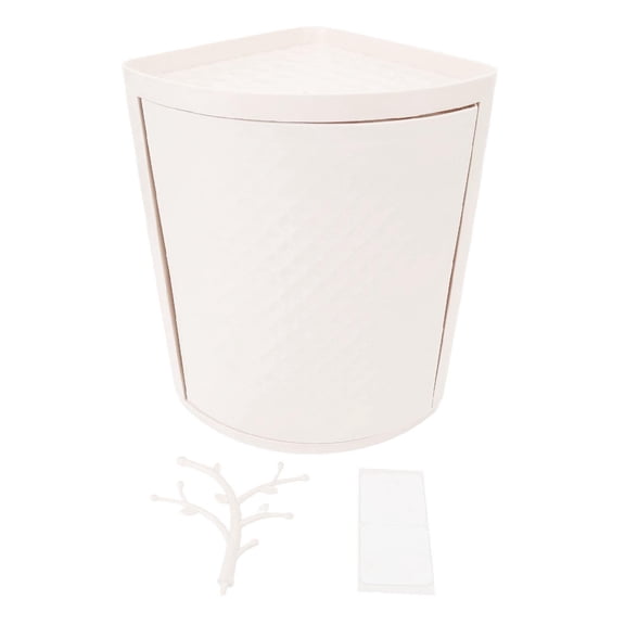 BOKYAN 360 Rotating Corner Storage Cabinet  DustProof, PP Material, SpaceSaving Kitchen & Bathroom Rack