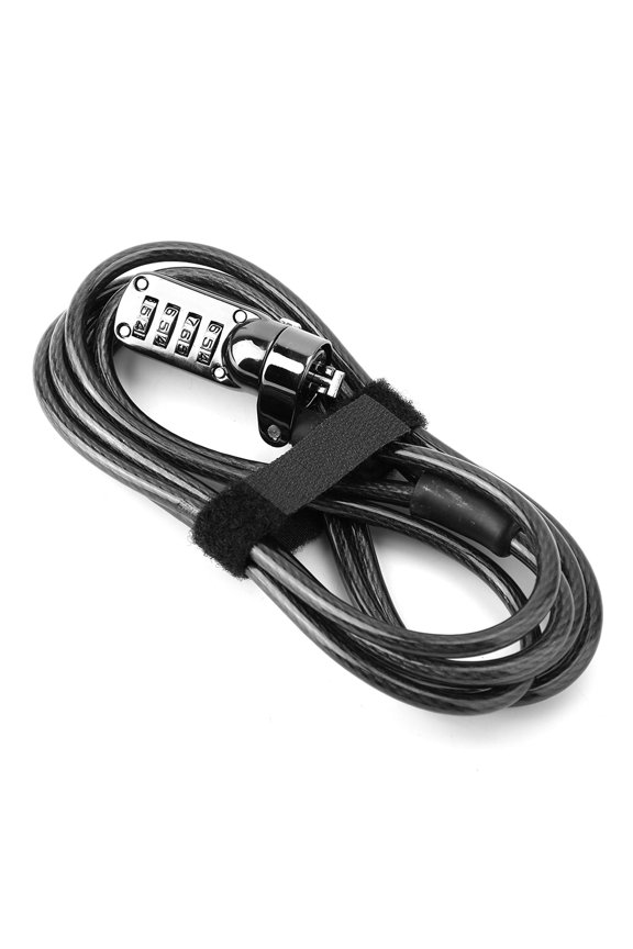 4-Digit Combination Computer Laptop Steel Wire Coded Security Anti Theft Lock, 6.6ft / 2m